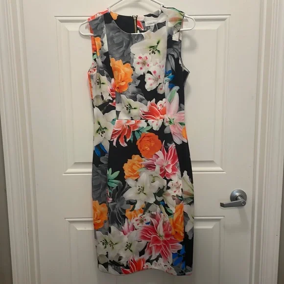 Calvin Klein | Dresses | Calvin Klein Floral Dress | Poshmark